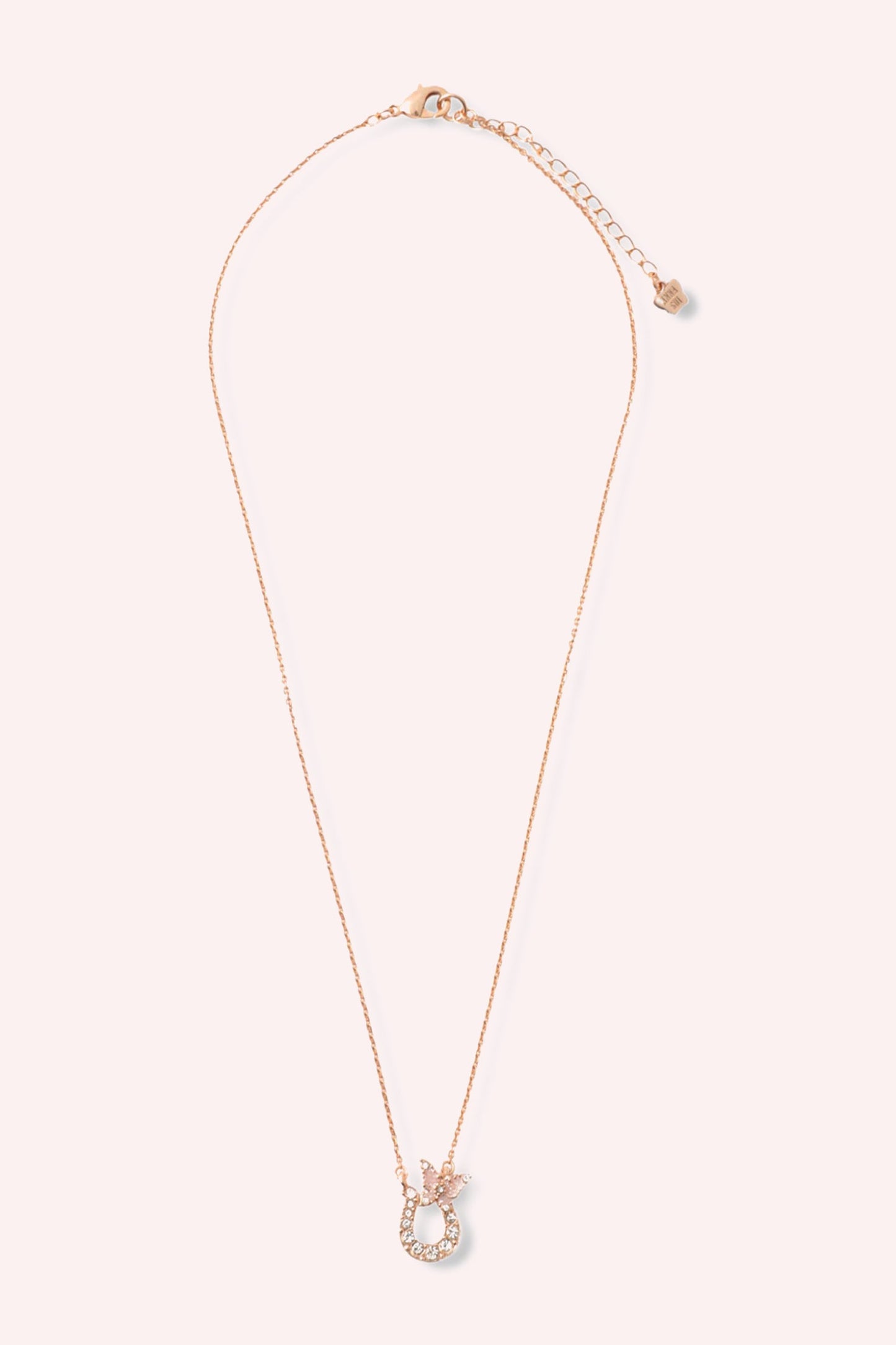 Lucky Horseshoe Necklace - Rose Gold