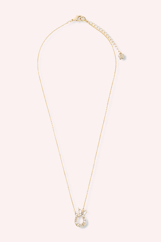 Lucky Horseshoe Necklace - Gold