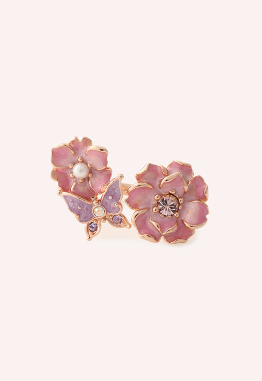 Butterfly Garden Ring - Pink