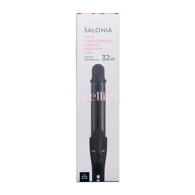 Salonia Hair Straightener & Curler 32mm (Black)