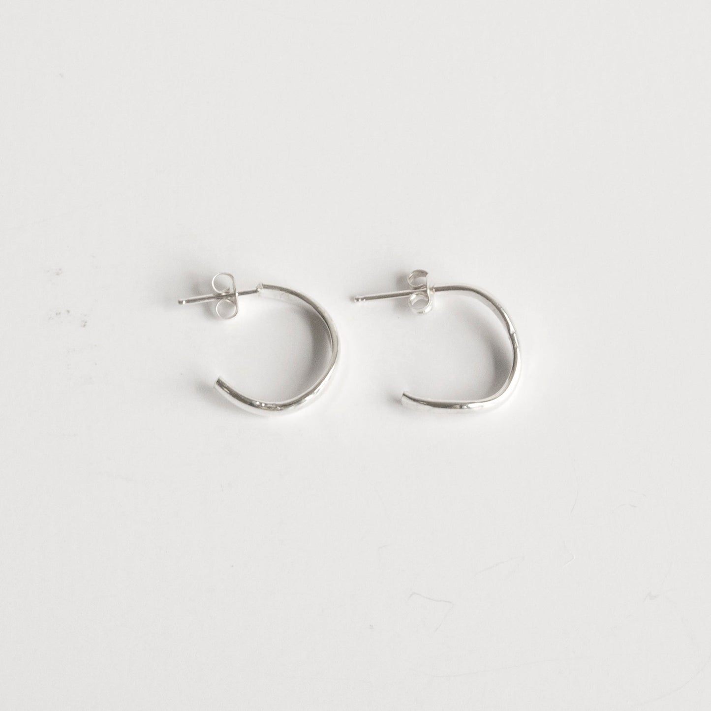 Mini Silver Heli Hoops