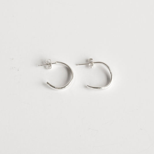 Mini Silver Heli Hoops