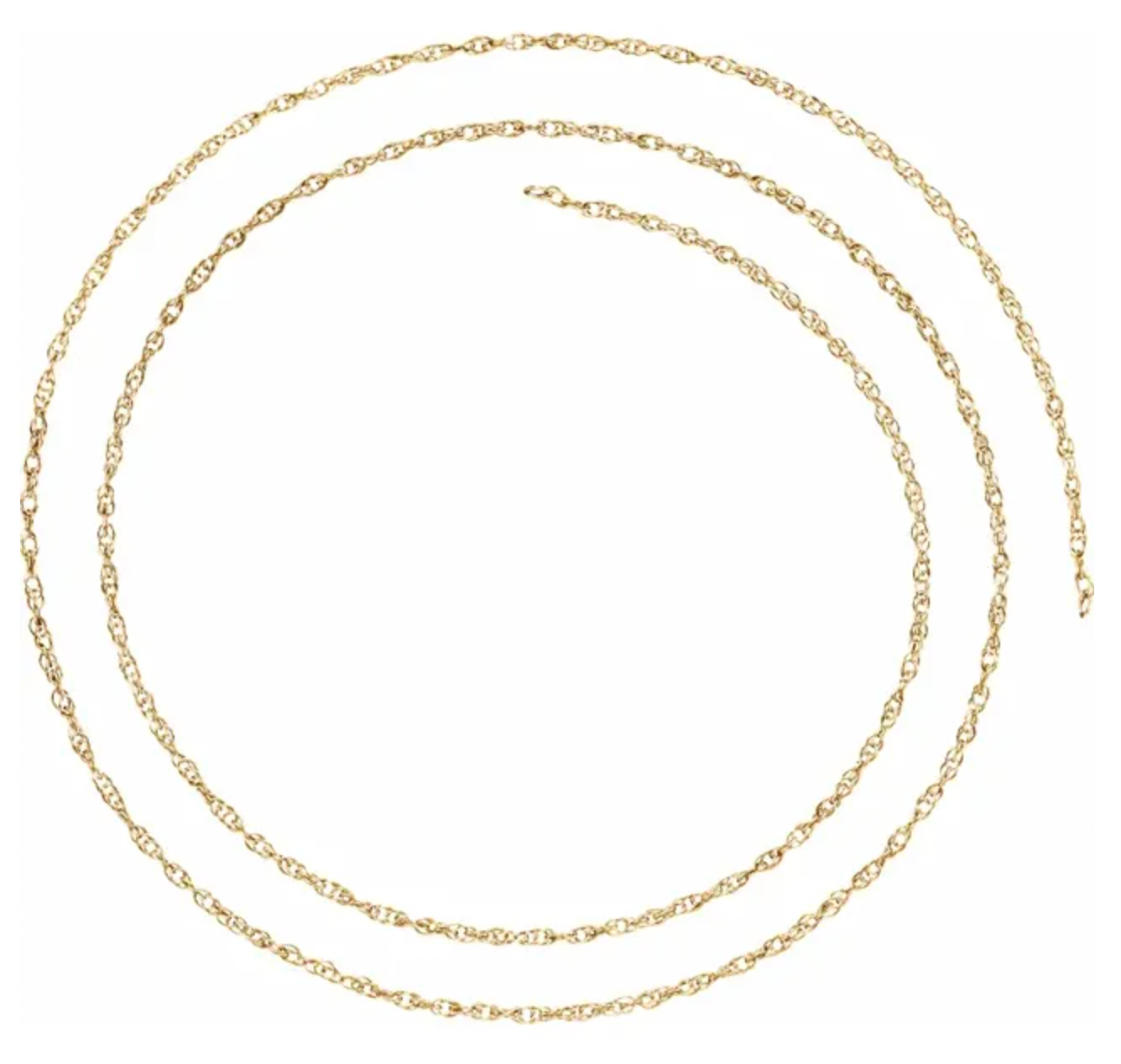 Permanent Jewelry 14k Solid Yellow Gold Chain Bracelet - Rope