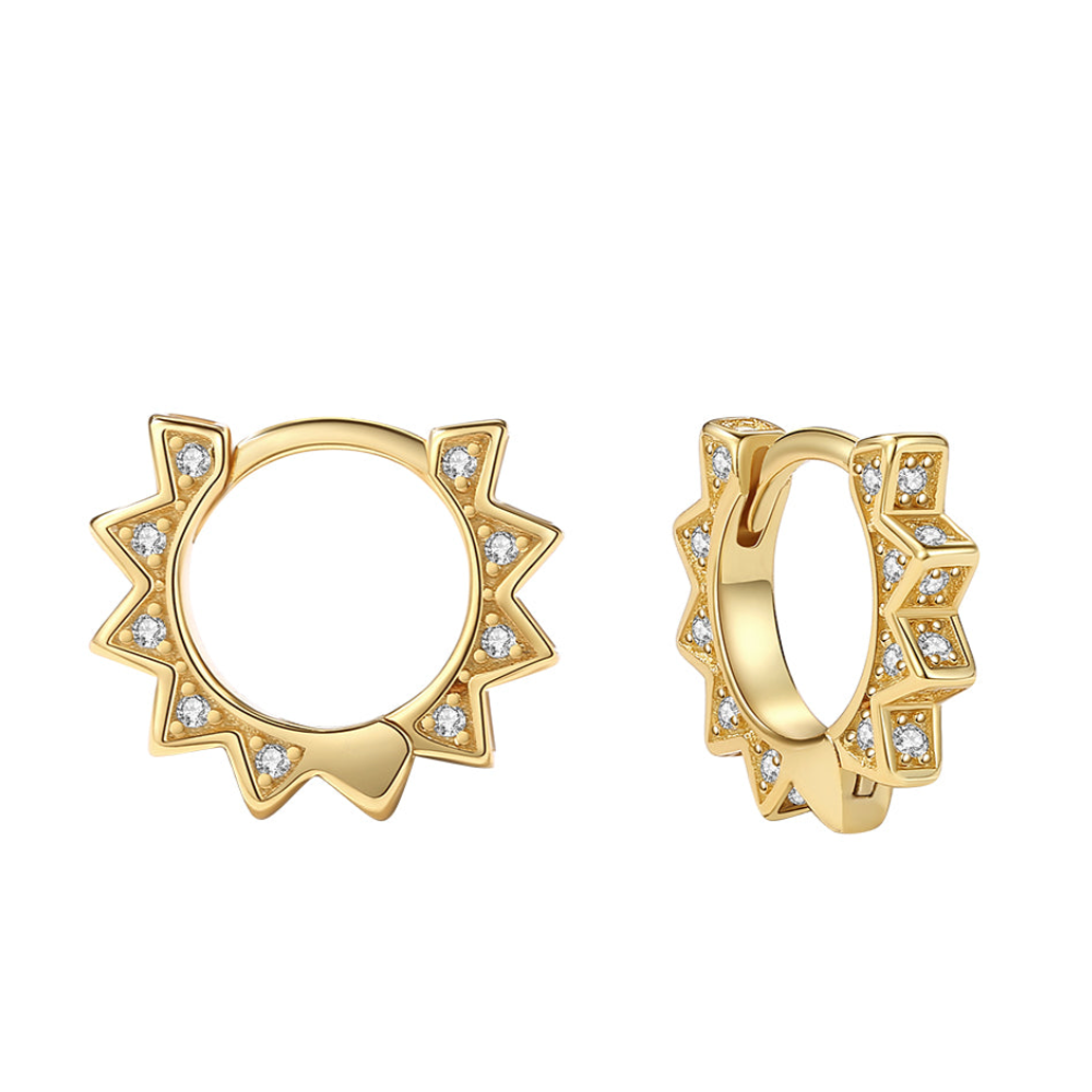 Mineral and Matter Apophele CZ Hoop Earrings