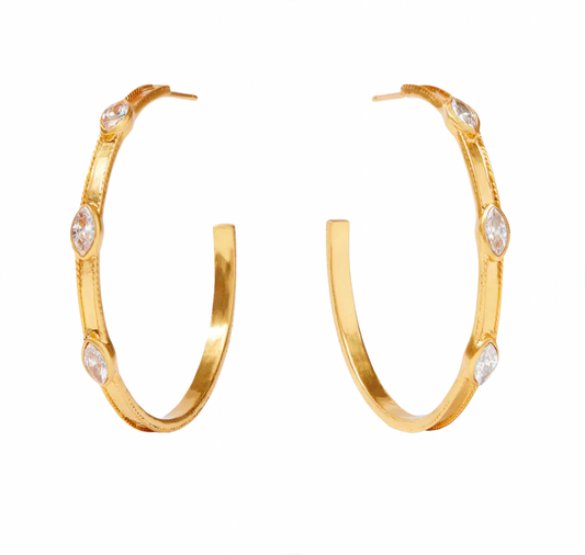 Monaco Hoop Cubic Zirconia (Large)