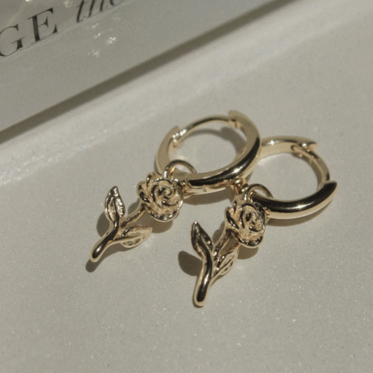 Five and Two Penny Hoop Earrings