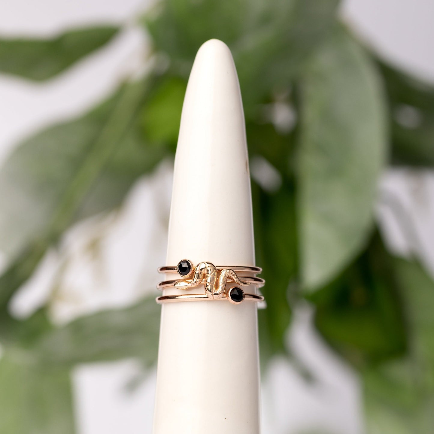 Mineral and Matter Ring Stack - Serpent Trio