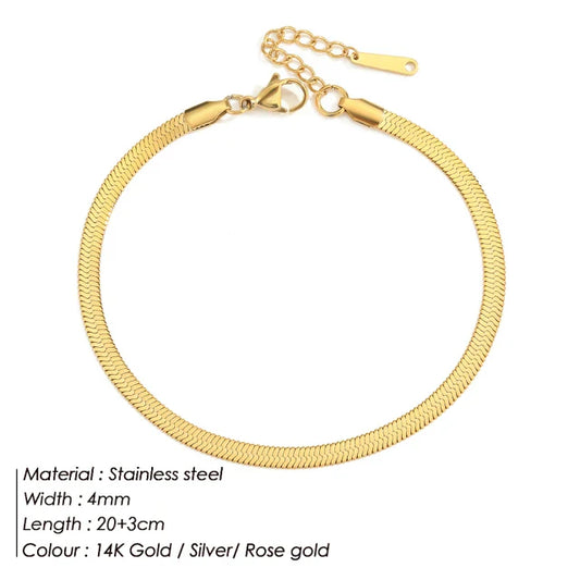 stainless steel anklet