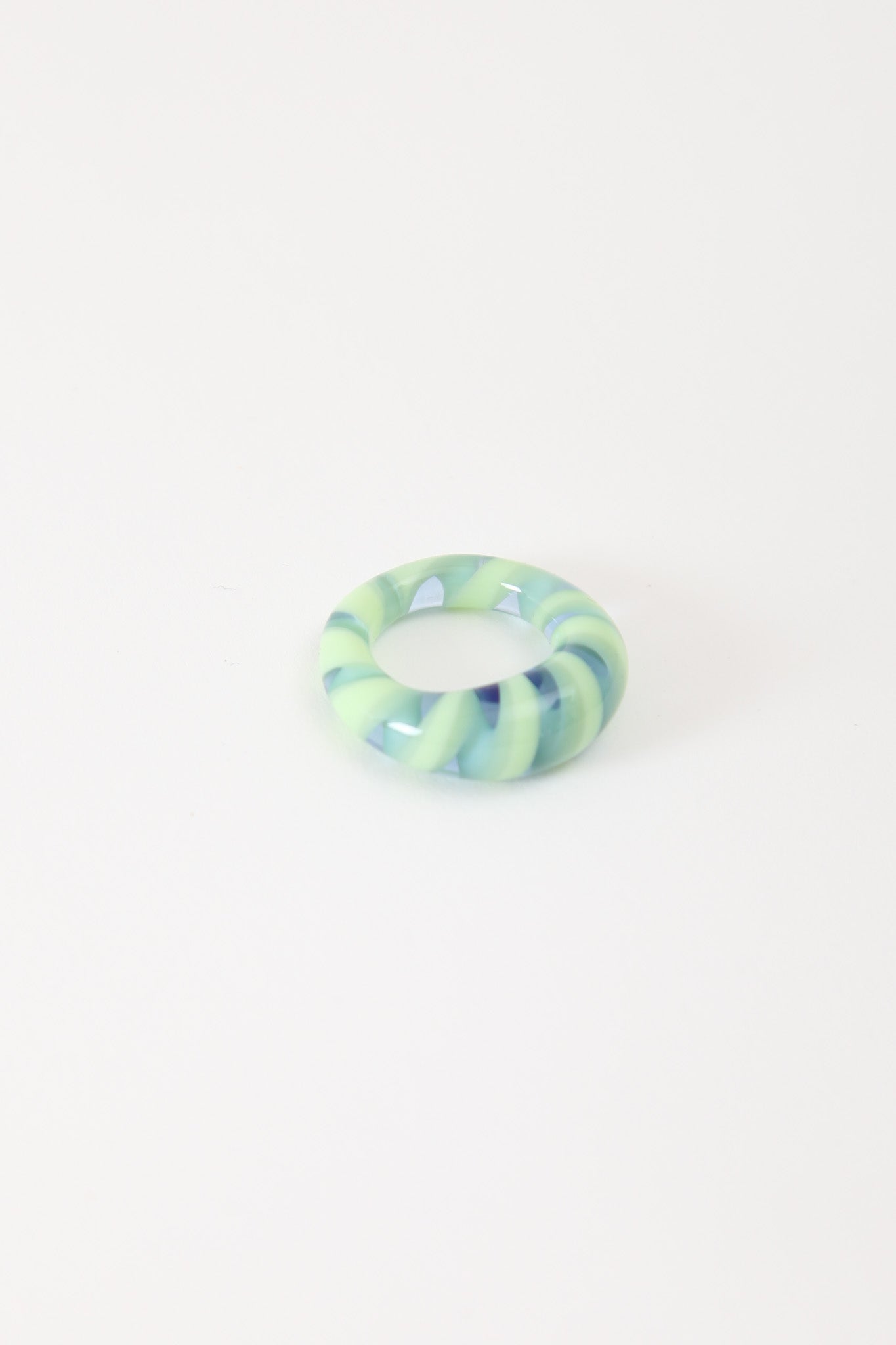 Spiral Glass Ring - Nemo