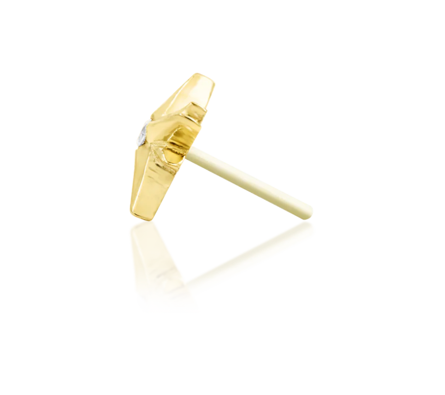 Piercing Earring Stella North Star with CZ