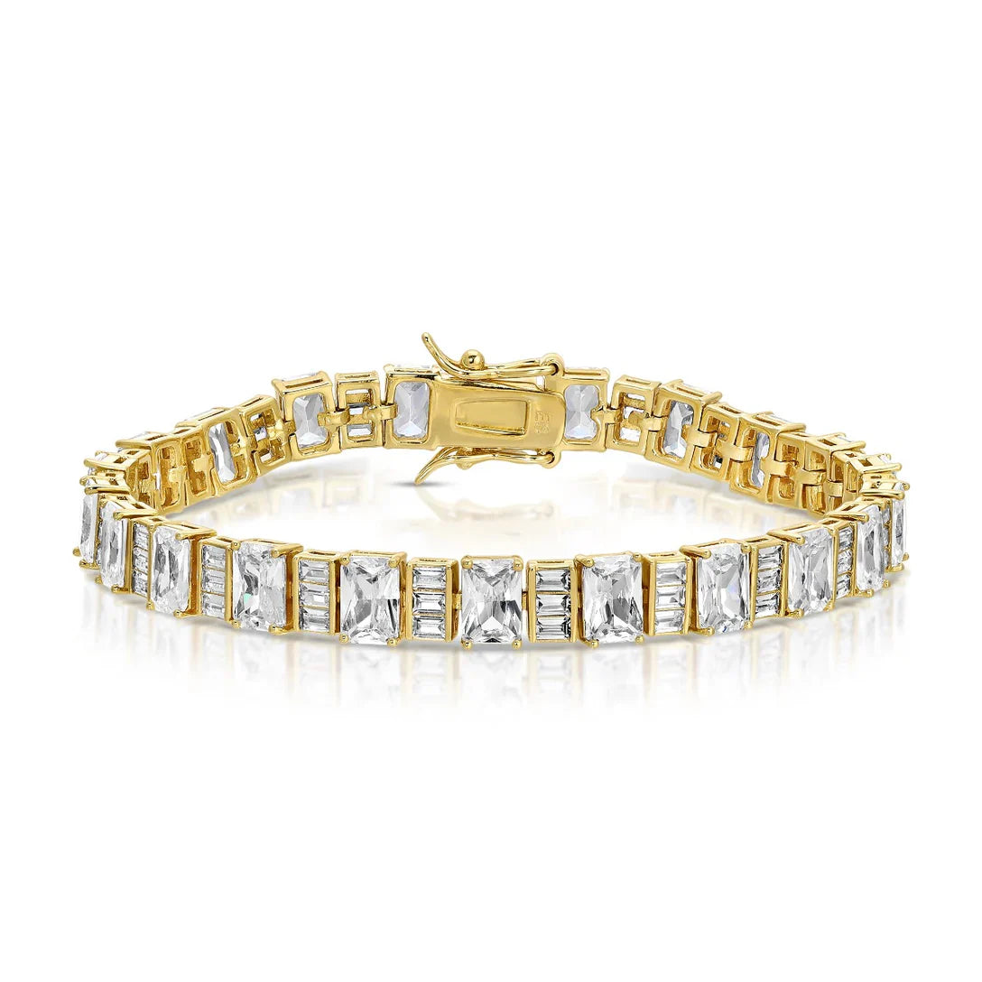 Elizabeth Stone Baguette Tennis Bracelet