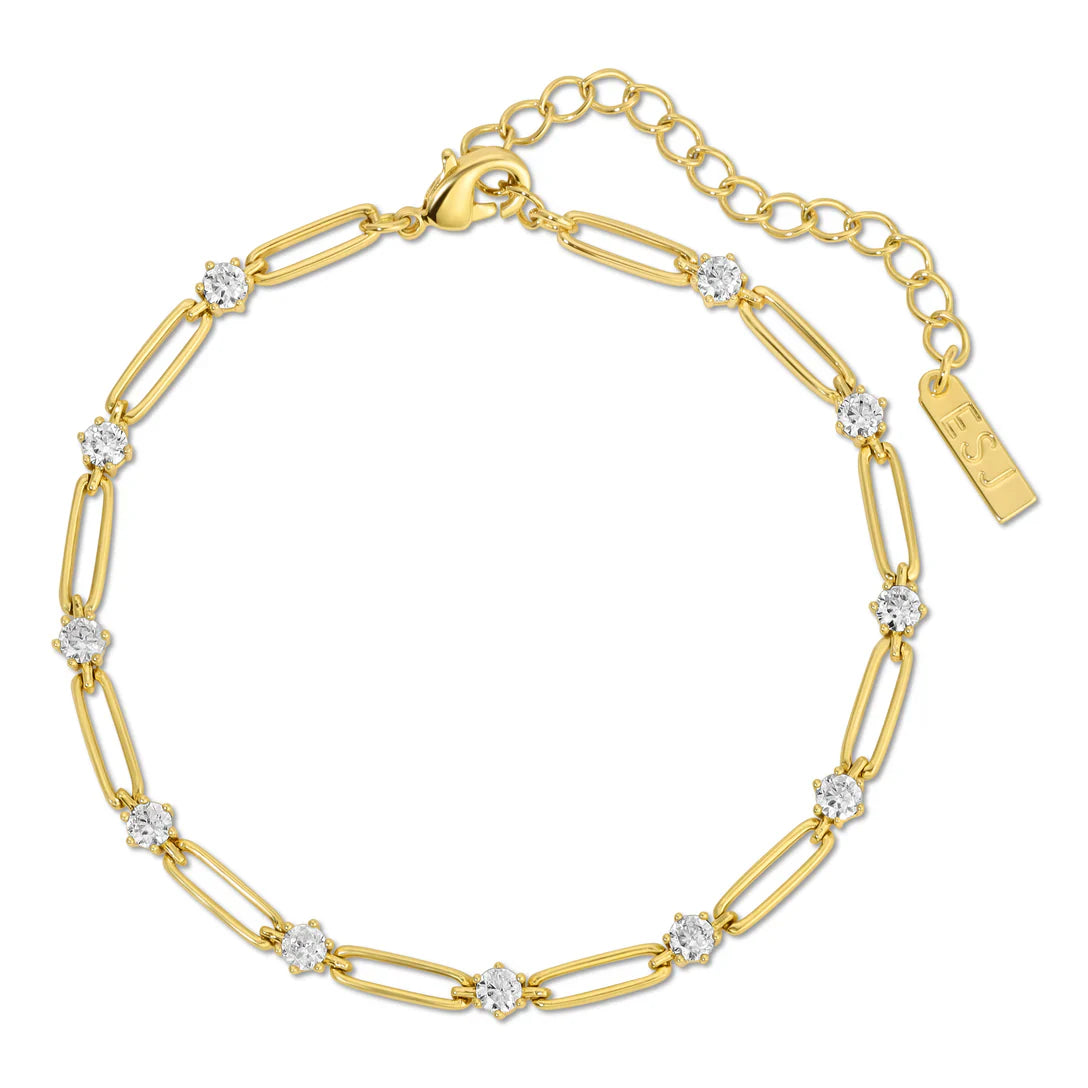 Elizabeth Stone Sparkle Link Bracelet