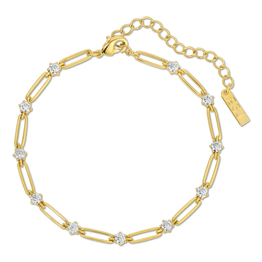 Elizabeth Stone Sparkle Link Bracelet