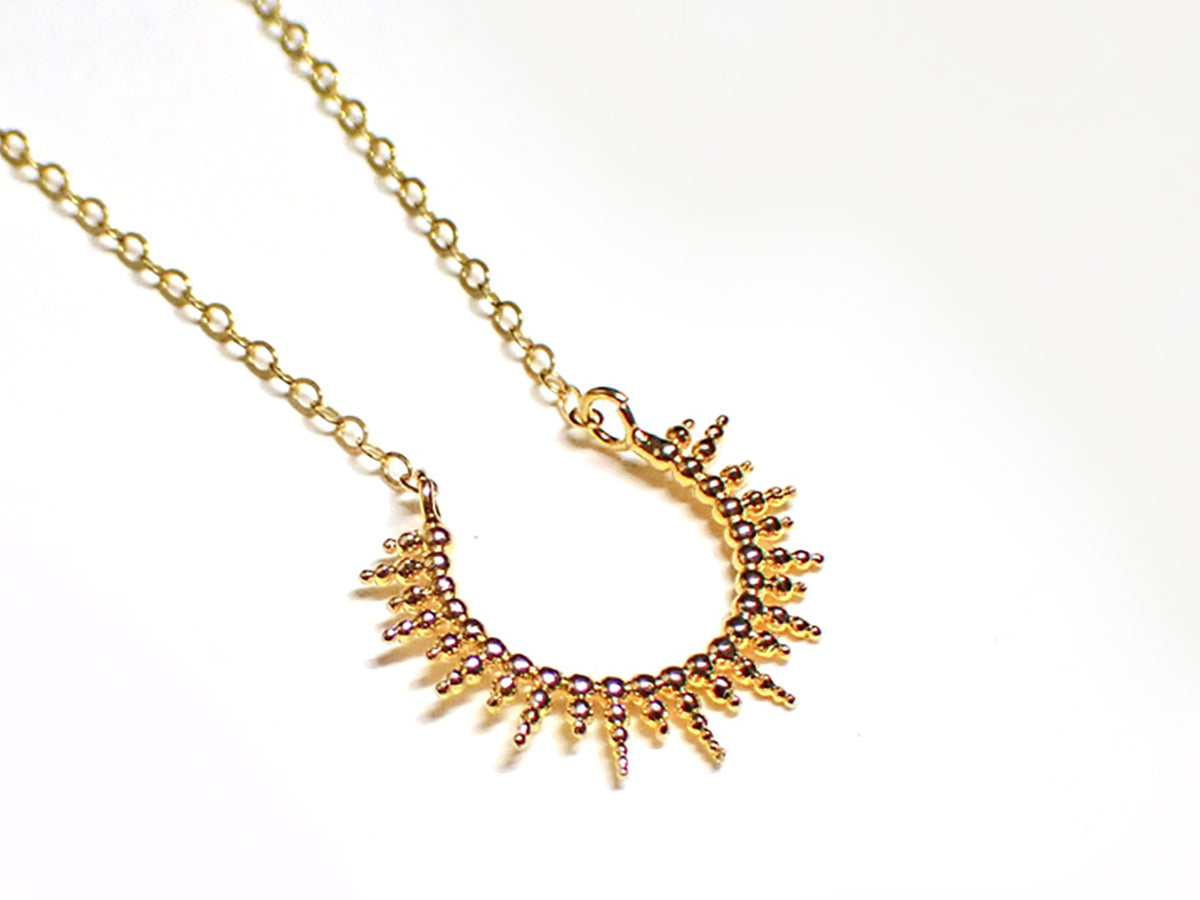 Sunburst Necklace, Gold