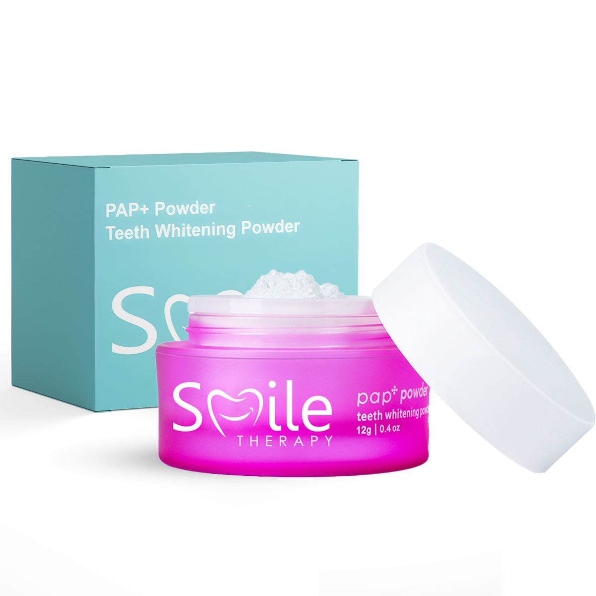 PAP+ Teeth Whitening Powder: Advanced Stain Removal, Peroxide-Free, Safe for Sensitive Teeth, Natural Ingredients DP7
