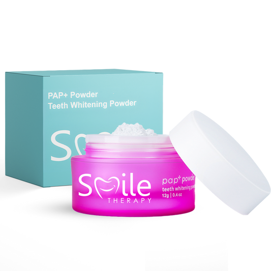PAP+ Teeth Whitening Powder: Advanced Stain Removal, Peroxide-Free, Safe for Sensitive Teeth, Natural Ingredients DP7