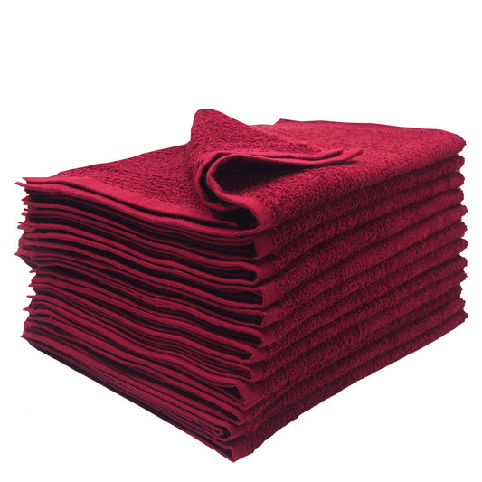 Towels Burgundy 12pk (16x27)[**]
