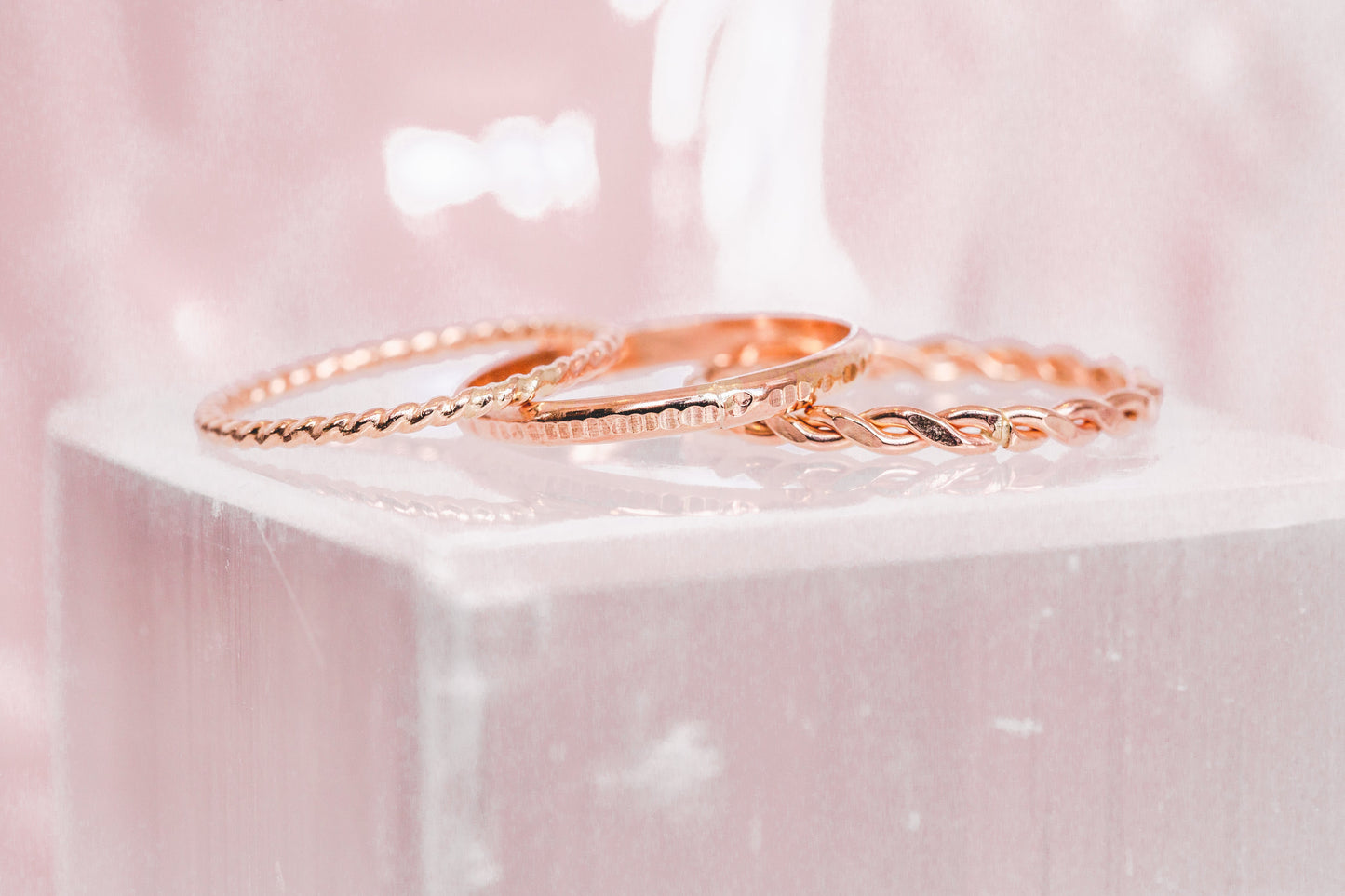 Mineral and Matter Ring Stack - Textural Elements