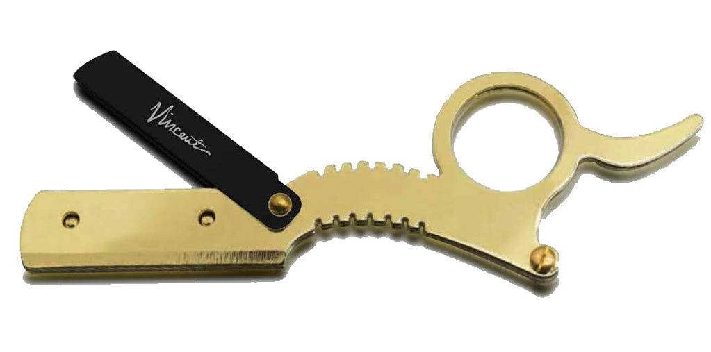 Vincent Finger Razor Gold w/pack of blades