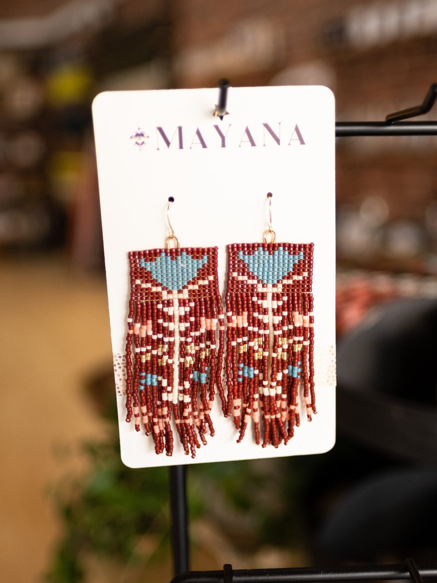 vintage flower hinge earrings