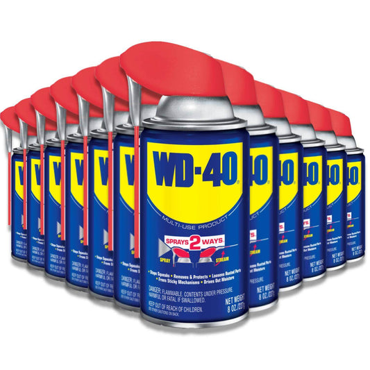 WD-40 - Formula Multi-Use, Product With Smart Straw Sprays 2 Ways - 8 Oz - 12 Pack