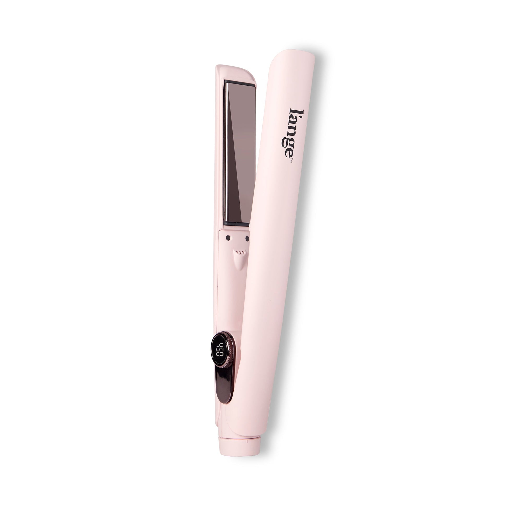 Blush Le Titane, titanium flat iron shown on a white background.