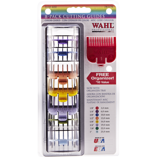 Wahl Color Coded Clipper Guides 8pc Set