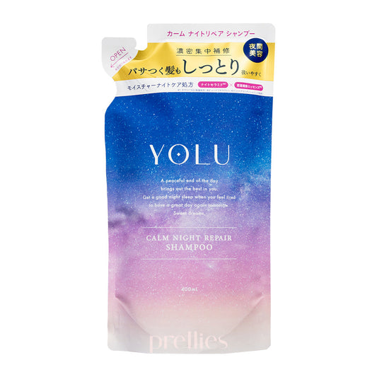 YOLU Calm Night Repair Shampoo - Neroli Peony Scent (For Perm or Colored Hair) (Refill) 400ml
