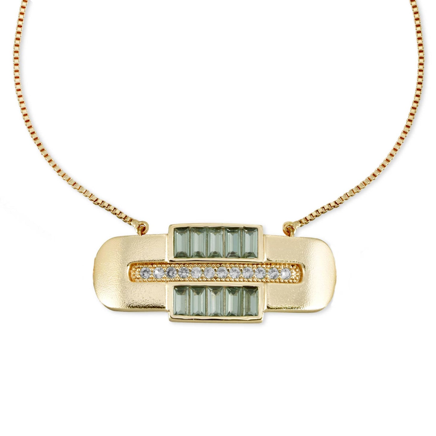 Glamrocks Century Necklace - Green