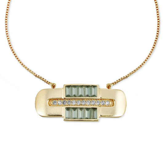 Glamrocks Century Necklace - Green