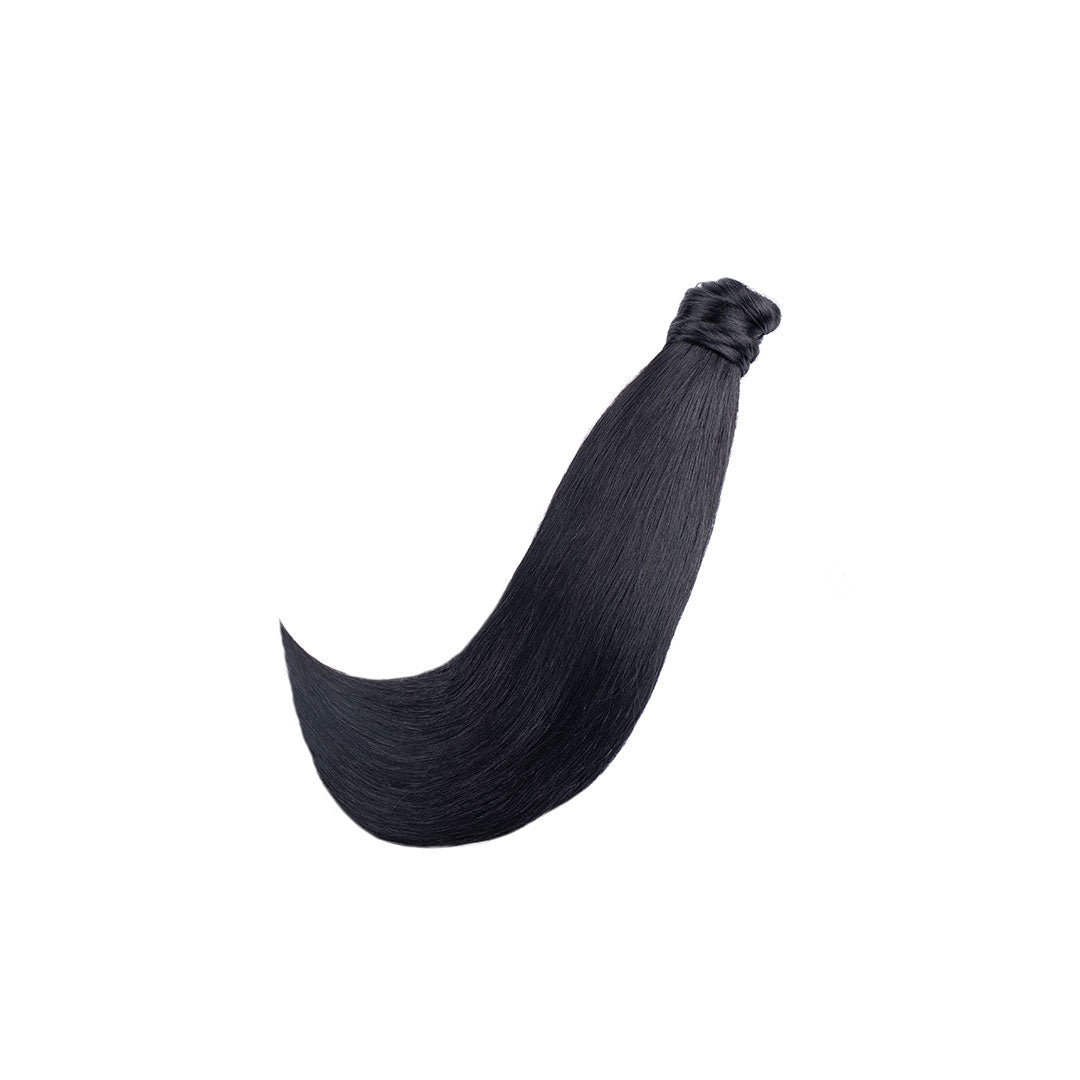 Amazing Hair Human Hair Ponytail 1 Black 18"