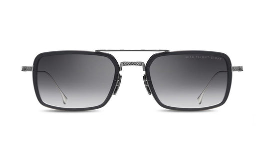 Sunglasses DITA Flight 008 Black, Dita, Grey, Medium, Mens, Non-Polarized, Non-Prescription, Rectangle, Sunglasses, Titanium