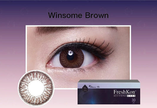 FreshKon Alluring Eyes Winsome Brown 1 Day 30 Pack