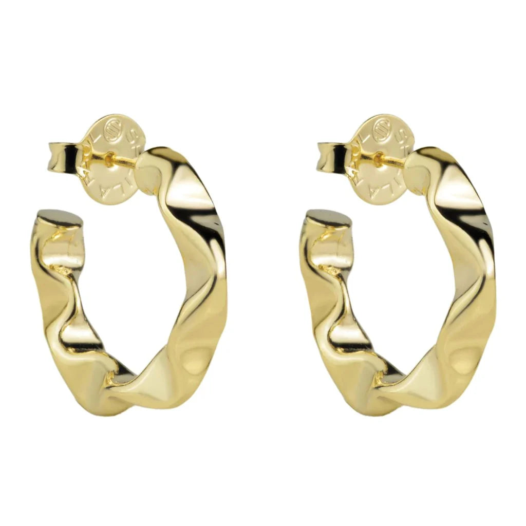 Sheila Fajl 1" Wrinkled Hoops