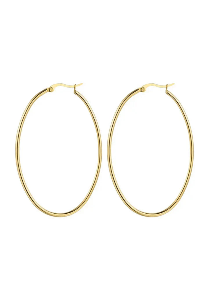 Oval Hoops - Gold