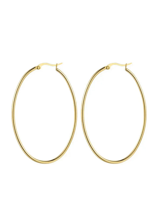 Oval Hoops - Gold