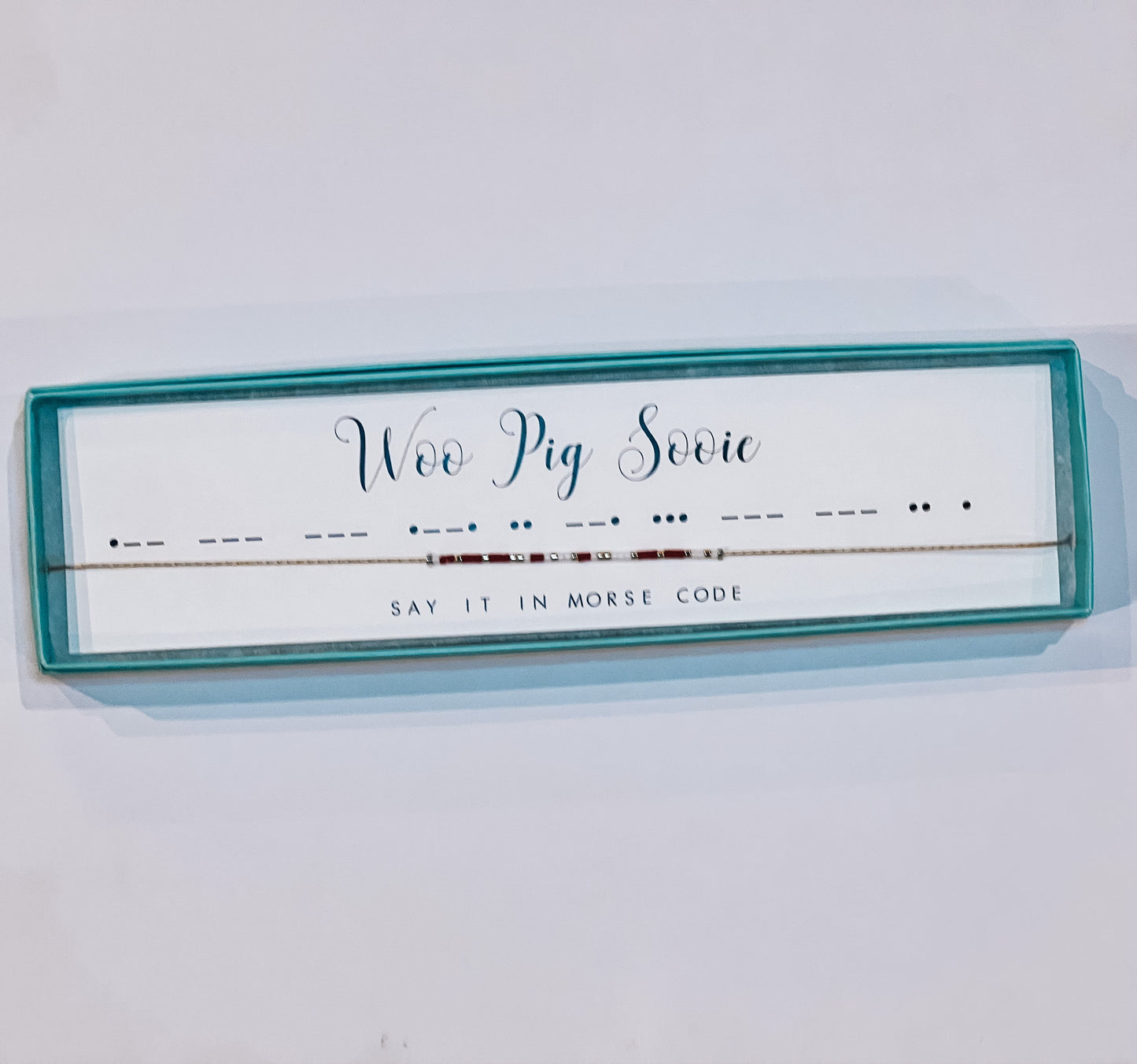 "Woo Pig Sooie" Morse Code Necklace