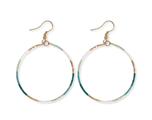 Kelly Hoop Earring- Turquoise