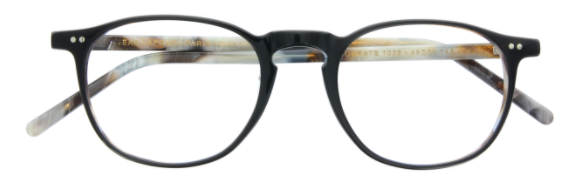 lafont socrate handmade in france vintage reedition round shape modern contemporary unisex men women plastic acetate basic classic casual 1039 black front