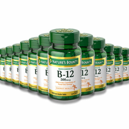 Nature's Bounty - Vitamin B-12 500 mcg Microlozenges - 100 Ct  - 12 Pack