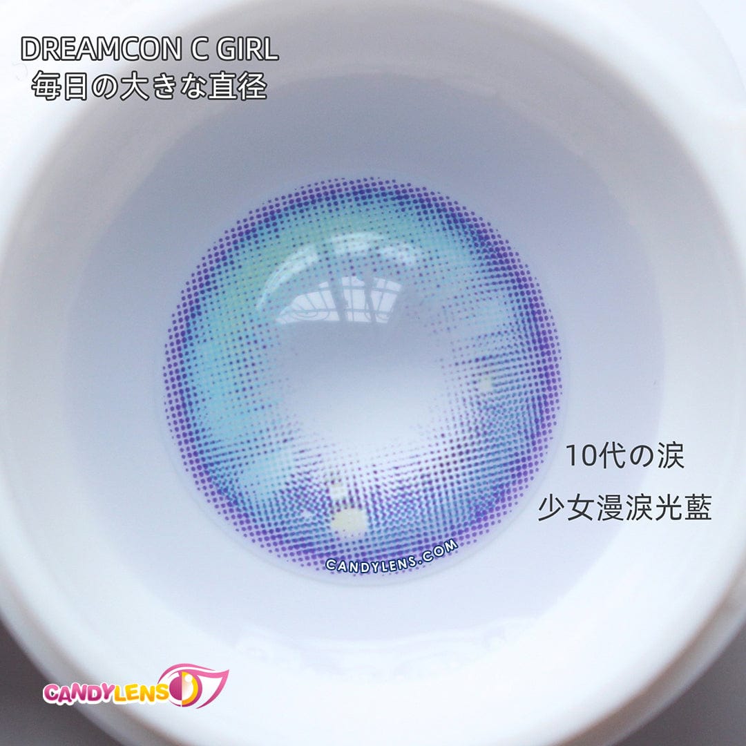 Comic Tears Blue Colored Contacts