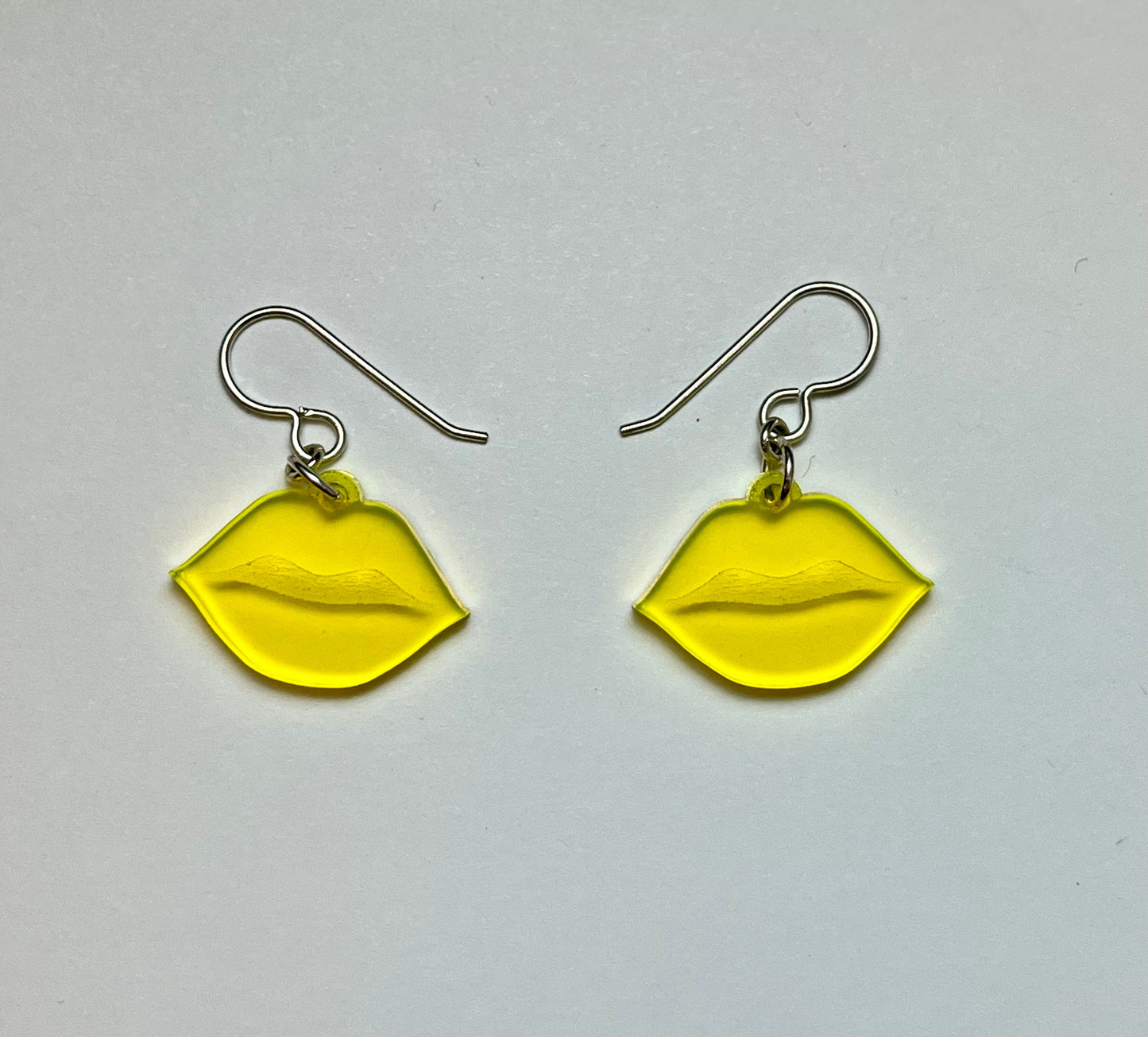 Parted Lips Acrylic Earrings