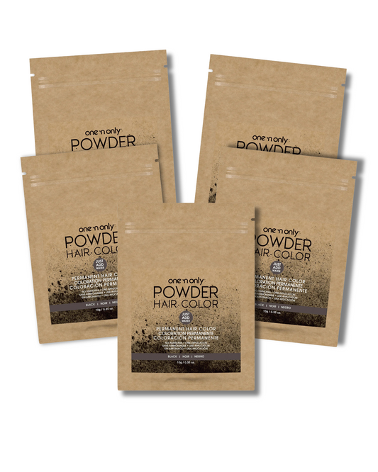 Permanent Vegan Powder Hair Color Bundle - Black