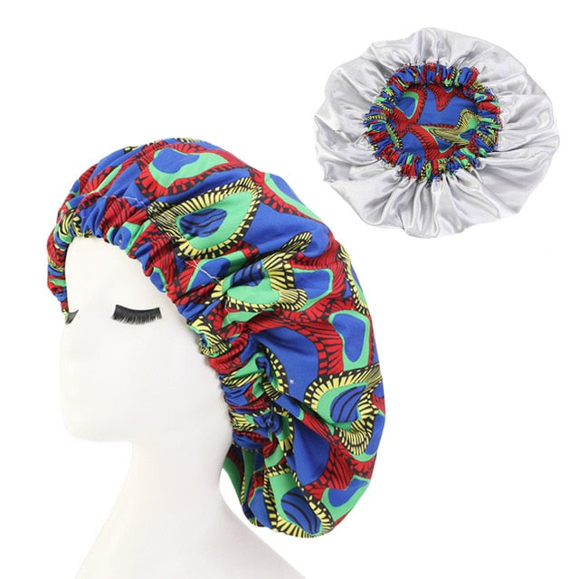Women's Satin Lined Printed Ankara Bonnet