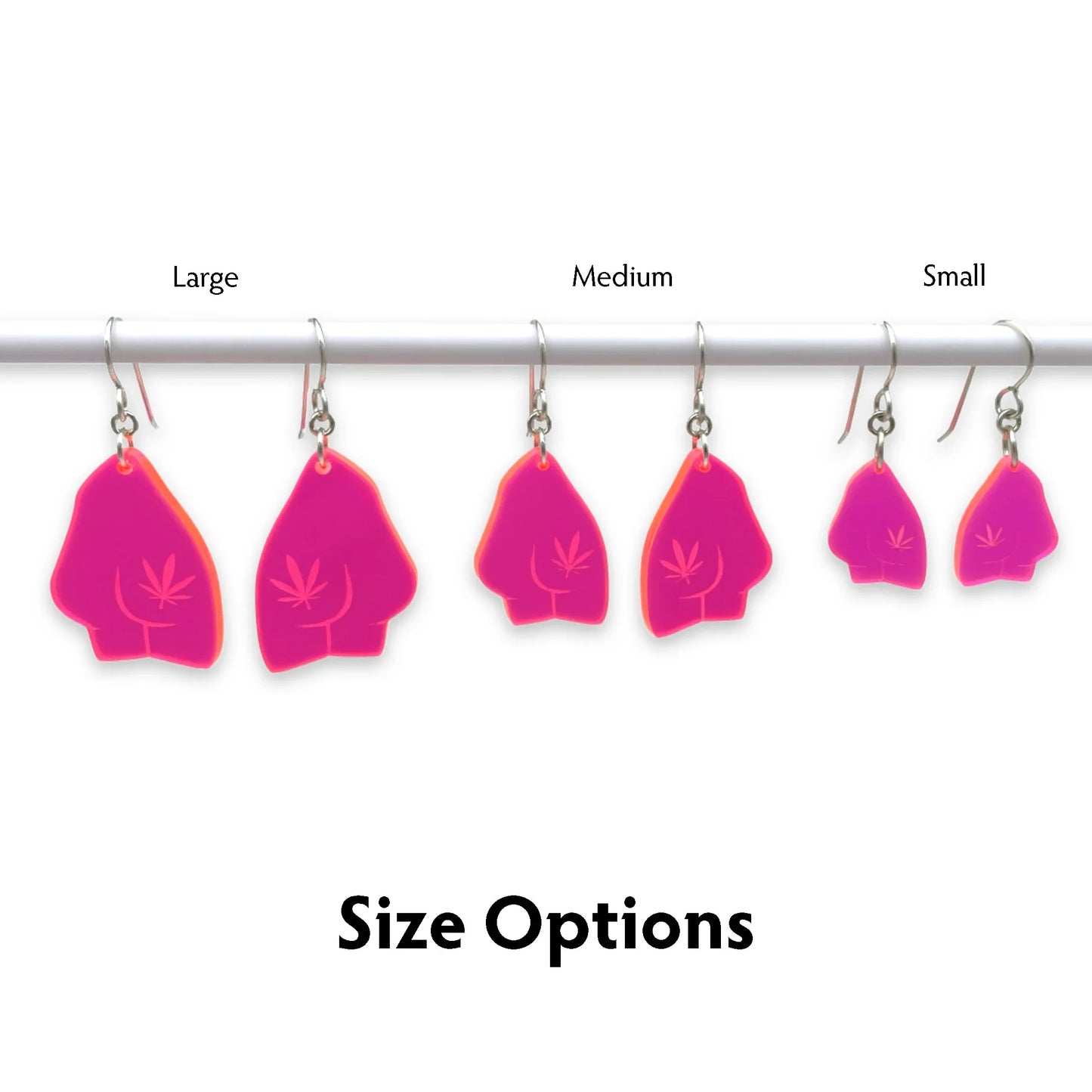 Marked Booty Acrylic Earrings