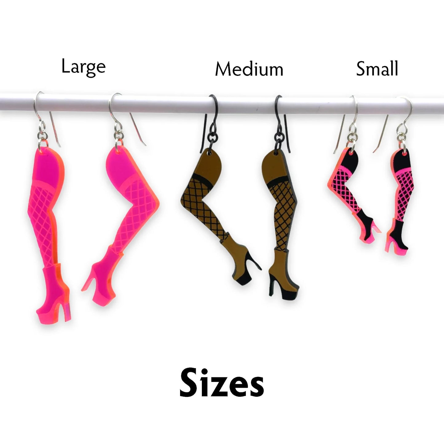 Dancer Legs Acrylic Earrings