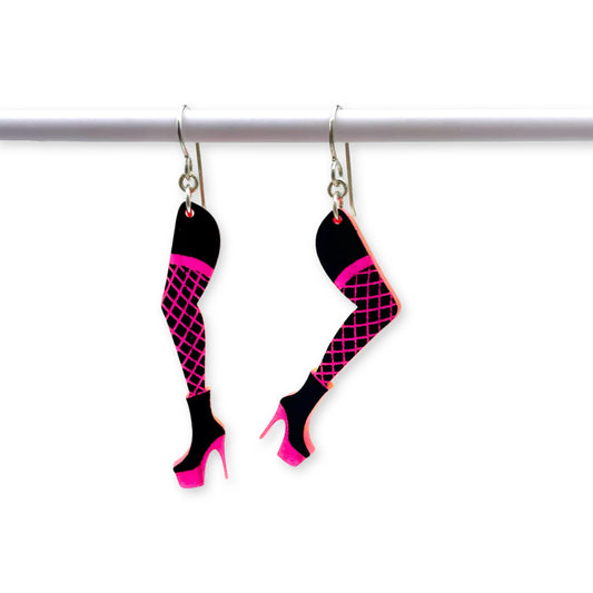Dancer Legs Acrylic Earrings