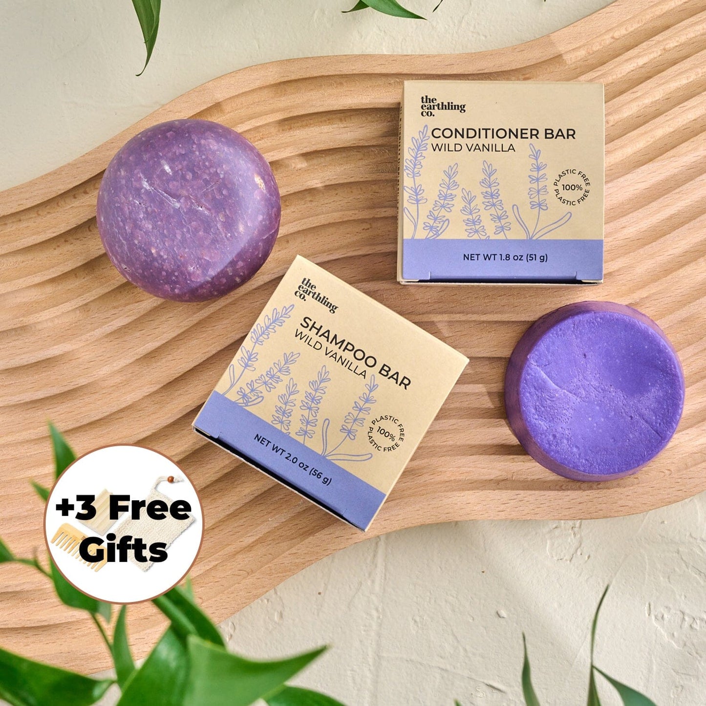 Shampoo & Conditioner for Hair Strength and Moisture + 3 Free Gifts Wild Vanilla