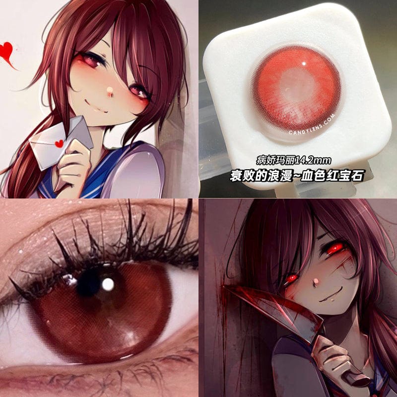 Sick Mary Vampire Red Cosplay Contacts
