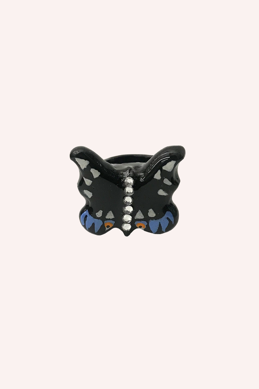 Swallowtail Hand-Painted  Butterfly Ring